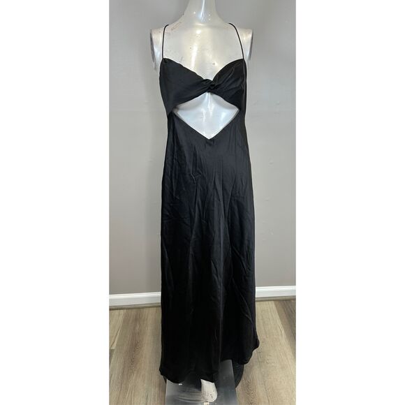 The Sei Twisted Satin Silk Cut-Out Slipdress US8 $978 - Picture 6 of 11